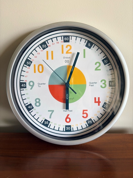 Owlconic Other - Owlconic 10 in Kids Learning Analog Wall Clock School Supplies Homeschool